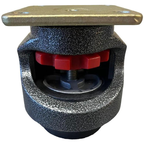 Pack Of 4 Heavy Duty Leveling Casters With 3 Inch Nylon Wheels And Top Plate Bolt And Nut, 2200 Lb Load Capacity, Steel Frame With Die Cast Aluminum Alloy, Perfect For Medical Carts, Test Rigs, Optical Benches