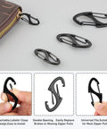 Anti Theft Zipper Pull Clips 20 Pack For Backpacks Luggage Handbags And Purses With Lobster Style Carabiner Clasps And Double Sided Zipper Locks displayed