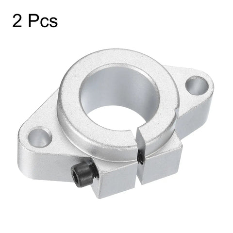 2 Pcs SHF25 Aluminum Linear Rod Rail Shaft Support Bracket Set For 25mm Shaft, beefy duty clamp mount
