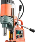 Hardcore 1450W Magnetic Core Drill 2 Inch Hole Capacity 2922 Pound Holding Force Variable Speed Copper Motor close-up view