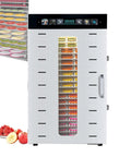 The Real Deal Electric Food Dehydrator Featuring Tough Stainless Steel Frame And Clear Glass Door Twenty Spacious Trays.