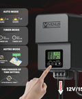 Outdoor Low Voltage Transformer 300W With Astronomical Timer And Built In Photo Sensor For Landscape Lighting Lit 120V AC To 12V To 15V