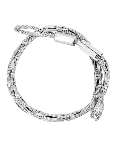 Heavy Duty Cable Pulling Socks Grip With 3306 Lbs Breaking Strength, galvanized steel wire, rust resistant, coiled view