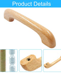 10 Pack Wood Cabinet Pulls Handles 4.92 Inch Overall Length 0.98 Inch Height 3.78 Inch Center to Center 96mm detail view