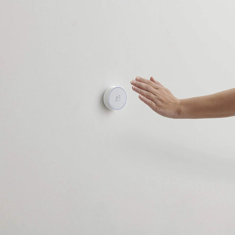 Touchless Toilet Tank Only With 1.28 GPF Single Flush, Hands-Free Sensor For A Cleaner Bathroom in use against white wall