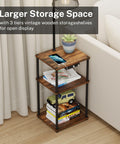 Floor Lamp With Built In Side Table And USB Port And Outlet 2 Pack Modern Bedside Nightstand End Table With Floor Light
