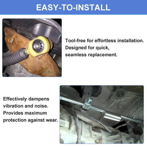 Dodge Ram 4x4 Transfer Case Shifter Linkage Bushing Grommet Kit Replacement For 2002 To 2010 Exact Fit 1500 2500 3500 DIY Repair Grommet Replaces OEM 68078974AA 68078975AA With E Clips