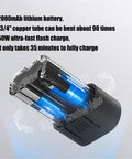 2000mAh lithium battery for Heavy Duty Electric Pipe Bender For Copper And AC Lines, charging in 35 minutes.