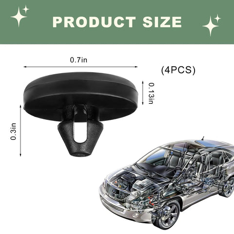 Rock Hard 4 Pack Brake Switch Stopper And Clutch Pedal Pads Plug And Play Auto Light Safety Buffer size 0.7in x 0.3in x 0.13in.