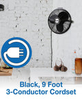 Beefy 18 Inch High Velocity Multi Mount Industrial Fan with Three Speed Settings, mounted on white brick wall in kitchen space