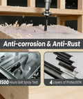 Heavy Duty Structural Screws With T30 Driver Bit And Self Tapping Tip For Seamless Woodworking and Decking Builds, with anti-corrosion testing.