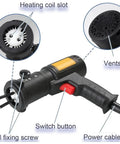 Components of Heavy Duty Portable Induction Heater That Loosens Stiff Nuts Bolts And Bearings including switch and vents.