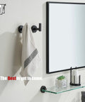 Oil Rubbed Bronze Towel Hook Set 304 Stainless Steel Zero Point Eight Millimeter Thick Tube And 2mm Post Wall Mounted