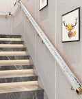 Clear Acrylic Railing Panels With Heavy Duty Silver Brackets Cut To Length From Half Meter On Up For Patios And Stairs Built Tough No Sweat Diy Assembly on staircase