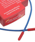 Slick Automatic Aerosol Fire Extinguisher With Smart Sensor Detection red device with blue wiring for emergency safety.