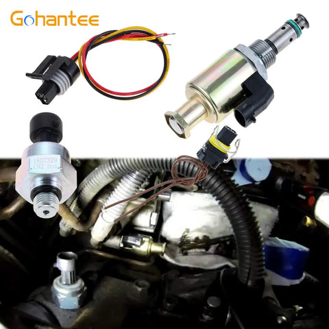 7 3 Powerstroke Injector Pressure Regulator IPR Valve With ICP Sensor And Pigtail Connector For Ford Diesel Workhorse Trucks F250 F350 F450 F550 F650 F750 1999 2003 Replacement Part showing parts and installation
