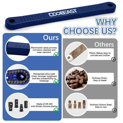 Offset Extension Wrench for Tight Spots Impact Ready Socket Extender comparison with corrosion-resistant features.