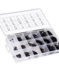 300 Piece Snap Ring Retaining Fastener Hardware Kit For Machines And Vehicles With Easy Open End Install, Mixed Sizes Kit