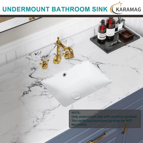 Hit 16 Inch Undermount Bathroom Sink Small Rectangle White Ceramic Undercounter Vanity Basin With Overflow Drain Dead Simple Install Top Shelf Clean Look Essential Home Reno Upgrade