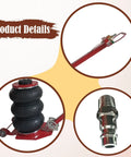 Heavy Duty Airbag Jack For Daily Drivers And Pickups Features Rapid Pump Design With Tough 3 Ton Capacity showcasing airbag and valve.