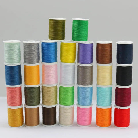 30 Color Polyester Sewing Thread Set With 50 Yard Mini Spools, Includes Needles And Threading Tool, Versatile For Hand Or Machine Sewing