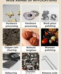 Wide range of applications for Electric Vibratory Tumbler For Metal Polishing With Three Liter Capacity Fast Spiral Rolling Boss Level Finish