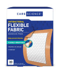 Box of Extra Large Fabric Adhesive Bandages 3x4 Inches Nonstick Breathable Flexible Wound Care for First Aid, 30 count