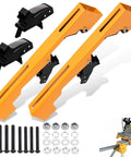 Two Pack Miter Saw Mounting Brackets For Stand Yellow With Easy Attach Clamps And Non Slip Feet Fits DWX723 DWX724 DWX725 DWX725B DW7231 DE7025XJ And More Tool Stands