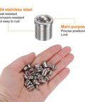 30 Piece Rugged Ball Spring Plunger Assortment Made From Top Shelf 304 Stainless Steel built like a tank for precise locking.