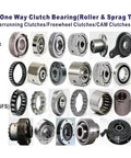 MZ30 One Way Clutch Sprag Type Bearing showcased among various roller and sprag bearing types for machinery and automotive use