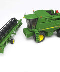 John Deere T670i Combine Harvester Toy For Kids With Ackermann Steering Tow Bar Realistic Farm Tractor Playset, separated tank unit