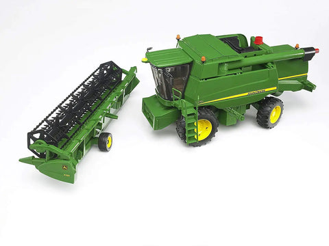 John Deere T670i Combine Harvester Toy For Kids With Ackermann Steering Tow Bar Realistic Farm Tractor Playset, separated tank unit