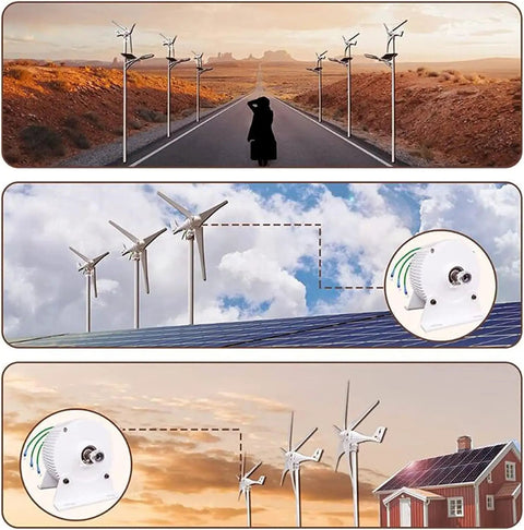 Gearless Permanent Magnet Generator For Wind And Hydro Power With 600 RPM Three Phase Alternator 10000W 48V NdFeB Rare Earth Magnets And Pure Copper Windings Built For Serious Power And Stable No Fuss Operation shown in wind turbine setup.