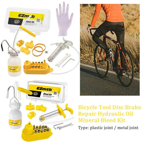 All In One Hydraulic Disc Brake Bleed Kit For Bikes With 12 Oil Filling Joints And Funnel Universal Tool for Shimano Magura Tektro SRAM