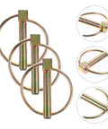 Beefy Heavy Duty Lynch Pin Set 10 Pack 8x45mm Galvanized Alloy Pins With Rings For Farm Tractors Trailer Hitches detailed view