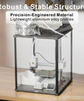 3D Printer Enclosure For Bambu Lab A1 Mini With Fume And Odor Control, featuring sturdy design and aluminum alloy profiles