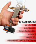 Hand holding Pro Grade Digital Air Pressure Regulator With One Quarter Inch NPT Diaphragm Airflow Valve Up To 160 PSI Digital Gauge