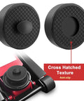Heavy Duty Car Jack Pad Adapters For Porsche 911 964 993 996 991 Cayman Boxster, Rubber Jacking Support, cross hatched texture