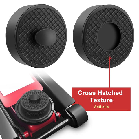 Heavy Duty Car Jack Pad Adapters For Porsche 911 964 993 996 991 Cayman Boxster, Rubber Jacking Support, cross hatched texture