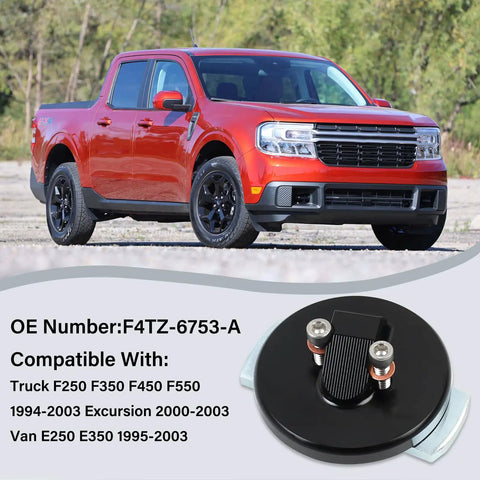 Red truck and Dipstick Adapter Repair Kit For 7.3L Powerstroke Diesel Engines, DIY Ready compatible with various Ford models
