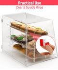 Dope Self Adhesive Clear Acrylic Hinges Pack of 16 for DIY Boxes and Display Stands on bakery display