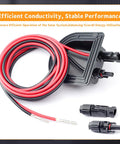 Solar Cable Entry Gland With 10Ft 10AWG Extension Cord For RV Roof Mount MC4 Connectors Solar Junction Box Ideal For RVs Boats Campers