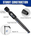 10 Piece Security Torx Bit Set In S2 Steel With CNC Machined Tips Two Point Three Inch Long Magnetic Torx Bits