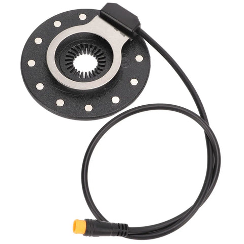 Electric Pedal Assist Sensor With 12 Magnets And Dual Hall Sensors For E Bikes Easy Install Lightweight PC Body Durable Small Hole Mount