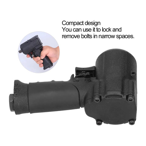 Heavy Duty One Quarter Inch Drive Pneumatic Impact Wrench with compact design, ideal for tight spaces and easy bolt removal.