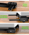 20 To 32 Inch Extendable Appliance Sliders With Liftable Anti Slip Base For Easy No Hassle Moving Of Washing Machines, Dryers, Refrigerators And Heavy Furniture, Heavy Duty Rollers For Smooth Glide And Stable Lift Black showing hidden handles and extended base.
