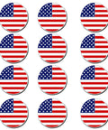 Golf Ball Markers With Hat Clip Set, Dope Assorted Pattern Markers And American Flag Design, Durable Iron Divot Tools for men women kids