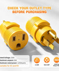Heavy Duty Nema 14 50P To 6 50R Welder Adapter Cord 50 Amp 4 Prong RV Generator male plug and 3 prong outlet