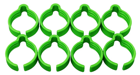 Eight Pack Coiled Hose Clips For 36mm Dust Collection Hoses, Keeps Plug It Power Cable Tight Against Hose, Reduces Trip Hazards