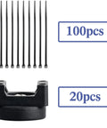 Magnetic Zip Tie Mounts Cable Management Kit 120 Piece Set With 20 Magnetic Bases And 100 Nylon Zip Ties Heavy Duty 22mm Ties